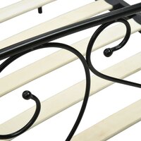Hemelbedframe metaal zwart 140x200 cm  5