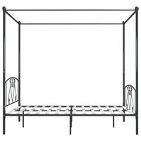 Hemelbedframe metaal grijs 180x200 cm  4