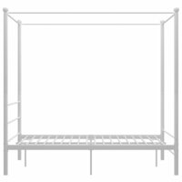 Hemelbedframe metaal wit 120x200 cm  3