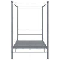 Hemelbedframe metaal grijs 120x200 cm  4