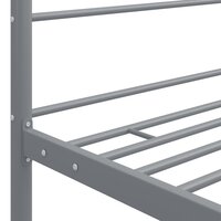 Hemelbedframe metaal grijs 120x200 cm  5