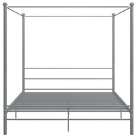 Hemelbedframe metaal grijs 180x200 cm  4