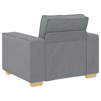 Bankstel met kussen 3 pcs Grijs 220 x 78 x 84 cm Stof 7