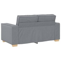 Bankstel met kussen 3 pcs Grijs 220 x 78 x 84 cm Stof 8