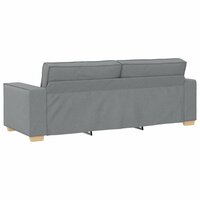 Bankstel met kussen 3 pcs Grijs 220 x 78 x 84 cm Stof 9
