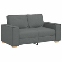 Bankstel met kussen 3 pcs Grijs 220 x 78 x 84 cm Stof 5