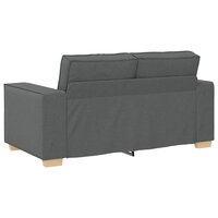 Bankstel met kussen 3 pcs Grijs 220 x 78 x 84 cm Stof 8
