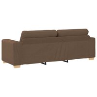 Bankstel met kussen 2 pcs Bruin 221 x 78 x 80 cm Stof 7