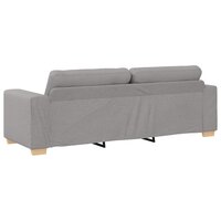 Bankstel met kussen 2 pcs Grijs 221 x 78 x 80 cm Stof 7