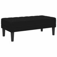 Bankstel 2 pcs Zwart 173 x 131 x 67 cm Fluweel 6