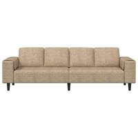 Bankstel Lichtgrijs Faux suede leer 4