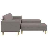Bankstel 3 pcs Taupe Stof 5