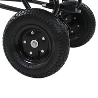 Strooiwagen sleepmodel 45 L 125x74x79 cm PVC en staal 8