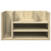 Bureau organiser 44,5x24x25 cm bewerkt hout sonoma eikenkleurig 4