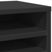 Bureau organiser 36x26x29,5 cm bewerkt hout zwart 7