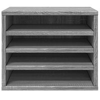Bureau organiser 36x26x29,5 cm bewerkt hout grijs sonoma eiken 4