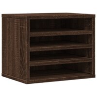 Bureau organiser 36x26x29,5 cm bewerkt hout bruin eikenkleurig 2