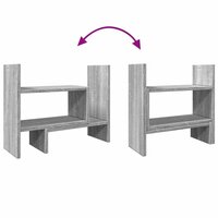 Bureau organiser 38,5x17x39 cm bewerkt hout grijs sonoma eiken 8