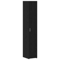 Slanke Opbergkast Zwart eiken 30 x 42.5 x 225 cm Bewerkt hout 6