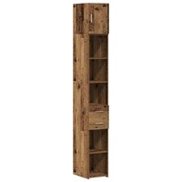 Slanke Opbergkast Oud hout 30 x 42.5 x 225 cm Bewerkt hout 2