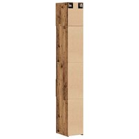 Slanke Opbergkast Oud hout 30 x 42.5 x 225 cm Bewerkt hout 9
