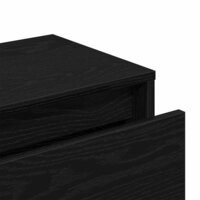 Halmeubelset 5 pcs Zwart eiken en Zilver 80 x 30.5 x 40 cm 9