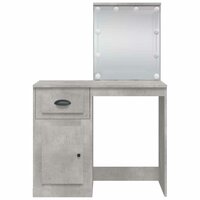 Kaptafel met LED-verlichting 90x42x132,5 cm betongrijs 5