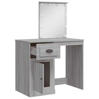 Kaptafel met LED-verlichting 90x42x132,5 cm grijs sonoma 4