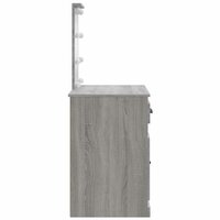 Kaptafel met LED-verlichting 90x42x132,5 cm grijs sonoma 6