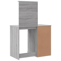 Kaptafel met LED-verlichting 90x42x132,5 cm grijs sonoma 7
