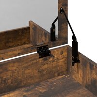 Kaptafel met krukje 60x40x113,5 cm gerookt eikenkleurig 9