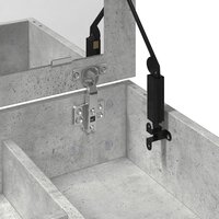 Kaptafel met spiegel 73x46,5x120 cm betongrijs 9