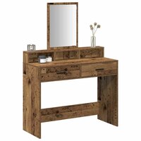 Kaptafel met lade Oud Hout 100 x 41 x 140 cm Bewerkt hout 3