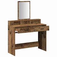 Kaptafel met lade Oud Hout 100 x 41 x 140 cm Bewerkt hout 5