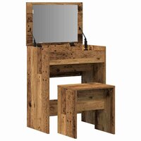 Kaptafel met lade Oud Hout 60 x 40 x 75 cm Bewerkt hout 5