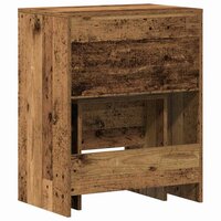 Kaptafel met lade Oud Hout 60 x 40 x 75 cm Bewerkt hout 6