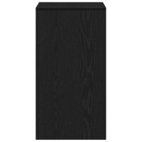 Kaptafel met lade Zwart eiken 60 x 40 x 75 cm Bewerkt hout 8