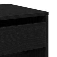 Kaptafel met lade Zwart eiken 60 x 40 x 75 cm Bewerkt hout 9