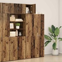 Wandkast Wandgemonteerd Oud hout 30 x 42.5 x 40 cm Bewerkt hout 4