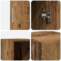 Wandkast Wandgemonteerd Oud hout 30 x 42.5 x 40 cm Bewerkt hout 8