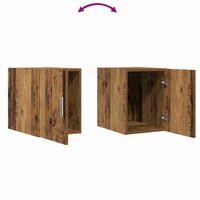 Wandkast Wandgemonteerd Oud hout 30 x 42.5 x 40 cm Bewerkt hout 9
