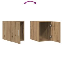 Wandkast artisanaal eikenkleurig 30 x 42.5 x 40 cm Bewerkt hout 9