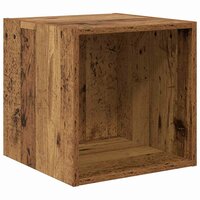 Wandkast Oud hout 37 x 37 x 37 cm Bewerkt hout 2