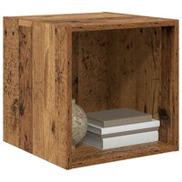 Wandkast Oud hout 37 x 37 x 37 cm Bewerkt hout 3