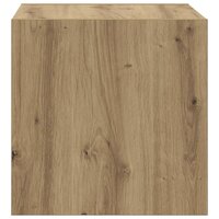 Wandkast artisanaal eikenkleurig 37 x 37 x 37 cm Bewerkt hout 7