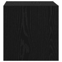 Wandkast met plank Zwart eiken 37 x 37 x 37 cm Bewerkt hout 7