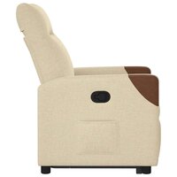 Sta-op-stoel verstelbaar stof cr&egrave;mekleurig 6