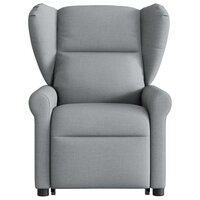 Sta-op-massagestoel verstelbaar stof lichtgrijs 4