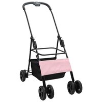 Opvouwbare Huisdierenwagen Verstelbaar Roze 81 x 47 x 99 cm 4