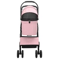 Opvouwbare Huisdierenwagen Verstelbaar Roze 81 x 47 x 99 cm 6